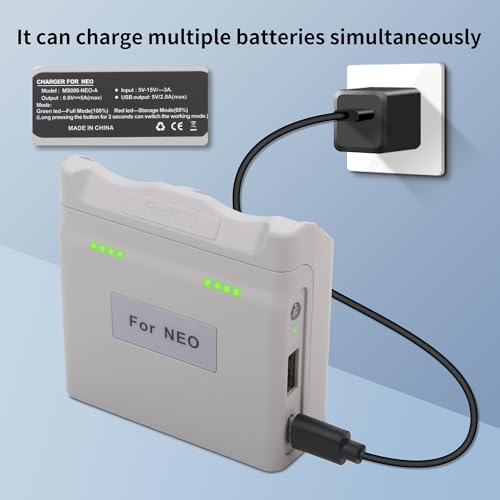 Two-Way Charger with 45W Storage Charger Compatible for DJI Neo Battery