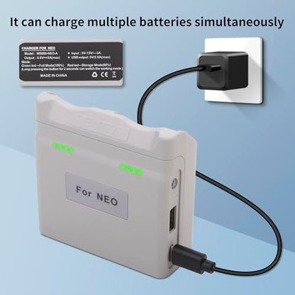 Two-Way Charger with 45W Storage Charger Compatible for DJI Neo Battery