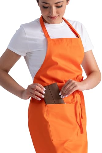 Chef Works Unisex Butcher Apron, Tangerine, One Size - color: Tangerine