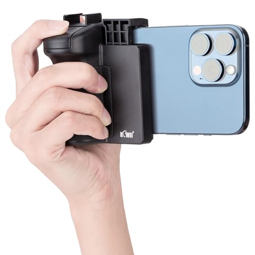 KIWIFOTOS Phone Camera Grip with Remote Shutter Cold Shoe Mount - color: Phone Camera Grip