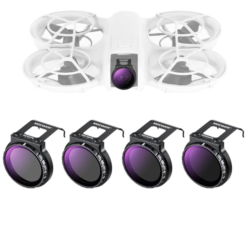 NEEWER ND/CPL Filter Set Compatible with DJI NEO, 4 Pieces, ND8/PL ND16/PL ND32/PL ND64/PL, Drone Accessories, Neutral Density Polarizing Filter with Thin Multilayer HD Optical Glass, FL-N29 - size: Neo Metal, style: 4 Pack ND/PL