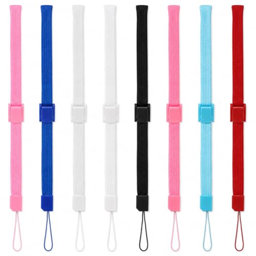 8 PCS Wrist Straps, Adjustable Remote Strap Multi-purpose Wristbands Phone Lanyard for Camera, Wii Remote, Vr Controller, Smartphone, Digital Camera