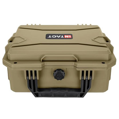 Eylar 13.8" Intact Series Compact Hard Camera Case, Lightweight and Durable Stacker Design with Foam - color: Dark Earth