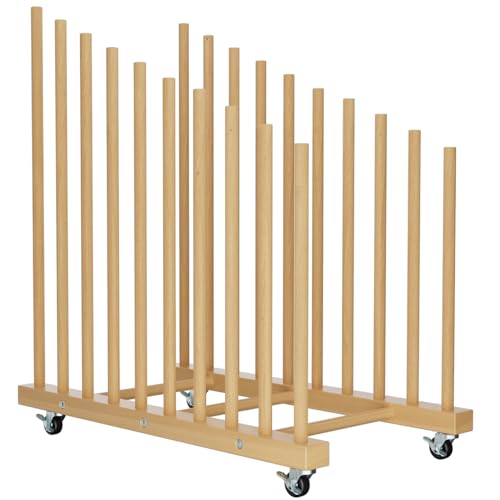 Art Storage Rack with Caster Wheels, Painting Storage for Canvas - color: rack
