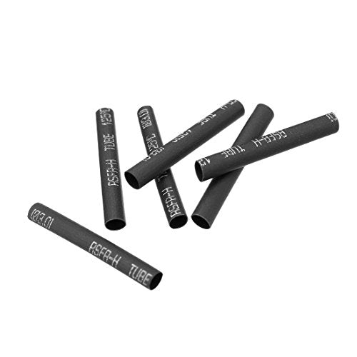 uxcell Wire Wrap Sleeve 3 mm Dia 30 mm Long Heat Shrink Tubing 240Pcs Black