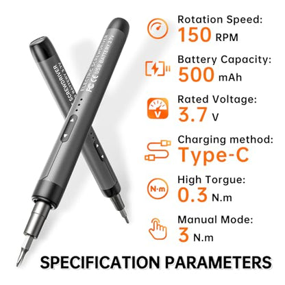 ANVANNA 88-IN-1 Mini Electric Screwdriver Set is a comprehensive electric precision tool kit designed for electronics repair and DIY projects. - style: Pro Grey