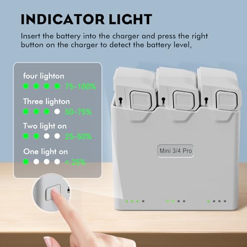 Intelligent Bi-Directional Battery Charging Hub for DJI Mini 4 Pro