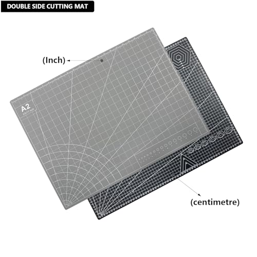 23" x 17" Self Healing PVC Cutting Mat, A2-Black or Gray - color: A2-Black or Gray
