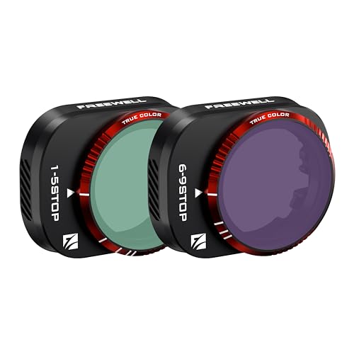 Freewell Variable ND VND1-5 Stop, VND6-9 Stop 2 Pack Run&Gun Camera Lens Filters Compatible with Mini 4 Pro - size: 1-5 Stop & 6-9 Stop, style: Mini 4 Pro