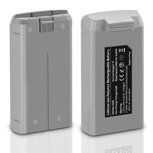 COOLSHOW 2-Pack 2400mAh Intelligent Flight Battery Rechargeable Compatible with DJI Mini 2/2 SE/SE/Mini 4K Drone,31 Mins Max Flight Time - size: 2 Batteries