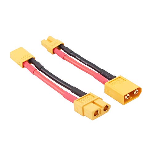 4pcs XT30 XT-30 to XT60 XT-60 Male Female RC Connector Adapter with 16awg 5cm(C84-4)