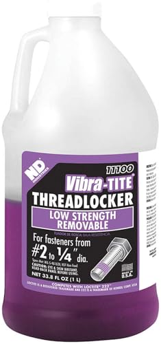 Vibra-TITE - 11100 111 Low Strength Removable Anaerobic Threadlocker, 1 Liter Bottle, Purple - size: 1 liter