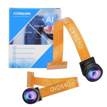 2 PCS OV2640 Camera,Aideepen OV2640 Camera Module 160° Wide-Angle Lens 2 Megapixel Sensor I2C Support JPEG RGB YUV for ESP32 MCU Camera