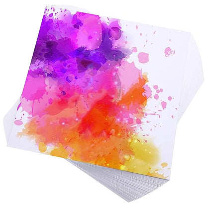 Spiareal 100 Sheets 8 x 8 Inch 100 Sheets Watercolor Paper Bulk 140 Lb - size: 8 x 8 Inch