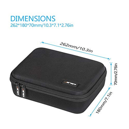 JSVER Carrying Case for DJI Mini 4 Pro/Mini 3/Pro Drone and DJI RC-N1, RC-N2 & RC-N3 Remote Controller
