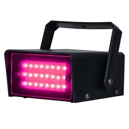 ENUOLI Mini LED Strobe Light Pink Color 24 Super Bright LED Party Light - color: Pink
