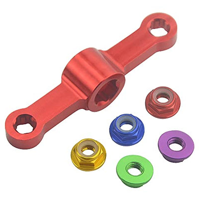 WMYCONGCONG 25 PCS M5 Aluminum Nylon Lock Nuts M5 Flange Nylon Insert Self-Locking Nut with Quick Release Wrench Tool for RC Drone FPV Parts