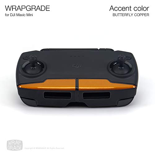 Wrapgrade Skin Compatible with DJI Mavic Mini & 2 SE & 4K | Accent Color (Butterfly Copper) - color: Butterfly Copper