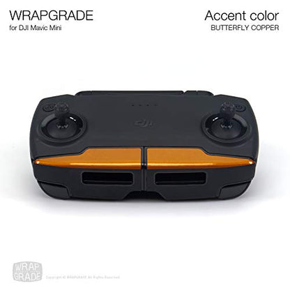 Wrapgrade Skin Compatible with DJI Mavic Mini & 2 SE & 4K | Accent Color (Butterfly Copper) - color: Butterfly Copper