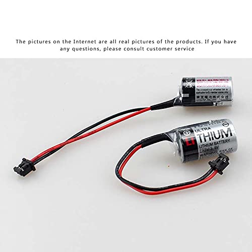 30-Pack 1000mAh ER3V 3.6V PLC Lithium Battery Compatible for JZSP-BA01 (with 2 Pin Black Connector)