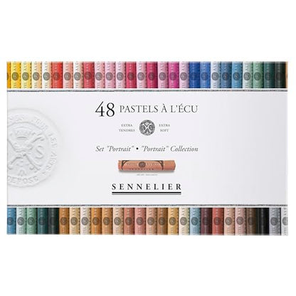 SENNELIER Extra-Soft French Pastel Portrait Professional Artist Box Set, 48-Colors