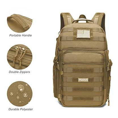 MOSISO Camera Backpack, DSLR/SLR/Mirrorless Tactical Camera Bag Case - color: Khaki
