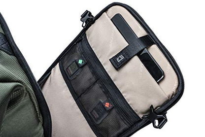 VANGUARD VEO Select 43RB Camera Backpack - Green, Roll-Top Design, Multi-Access, 10.5" Tablet Storage, Tripod Carry - color: Green, size: 43