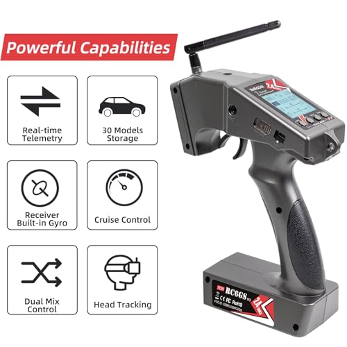 Radiolink RC6GS V3 7CH RC Transmitter R7FG Waterproof Receiver for RC Car