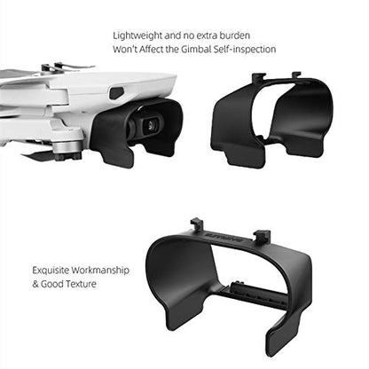 Mavic Mini Accessories Gimbal Camera Protector Hood,Lens Cover Guard for DJI Mavic mini, Mini 2 Camera - color: Black