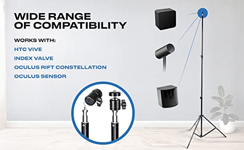 Skywin VR Tripod Stand for HTC Vive Base Station - 2 Adjustable Stands - color: Black, size: 2 Stands