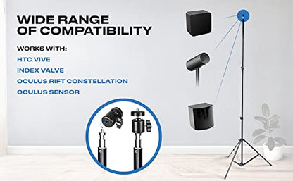 Skywin VR Tripod Stand for HTC Vive Base Station - 2 Adjustable Stands - color: Black, size: 2 Stands