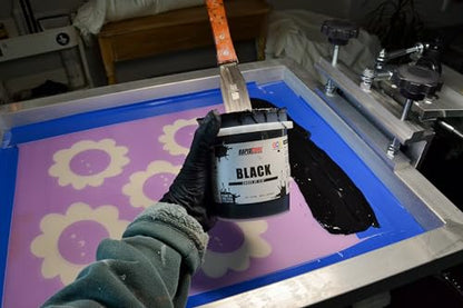 Rapid Cure® Black Plastisol Ink - Silk Screen & Screen Printing Ink, Pt - color: Black, size: 16 fl oz