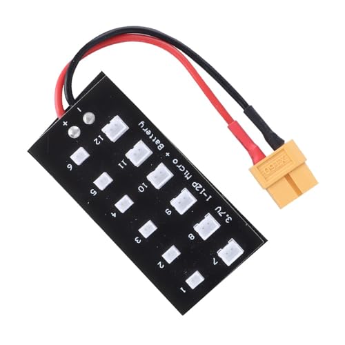 Charging Board for JST-PH 2.0 1S 3.7V 7.4V - Parallel Charger Board Compatible with Bla-de 130X for MCP X BL for UMX, 12 Batteries Simultaneously