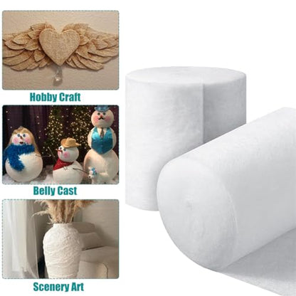 Cast Padding Soft Undercast Padding Roll Wrap 12PCS Individual Pack Cotton Padding Bandage Cast Supplies for Halloween Wrap Mask Making Bandage Art Project and Craft