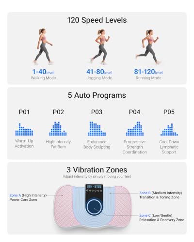 Vibration Plate Exercise Machine Vibrate Platform Full Body Skaking Fitness - color: White