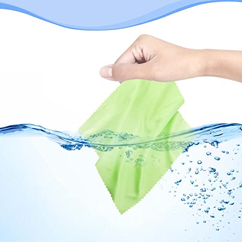 100Pack Mixed Colors Microfiber Cleaning Cloths Eyeglasses Cleaning Cloth for Eyeglasses Phone Screens Camera Lens and Any Other Delicate Surfaces Cleaner(5.5 x 5.5 Inch)