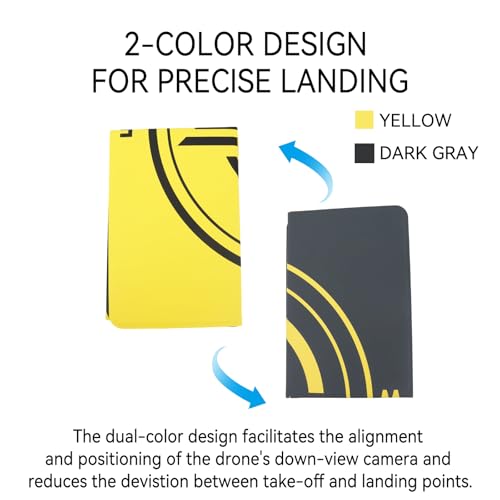 Drone Landing Pad, Universal Waterproof Portable Fast-Foldable Helipad for DJI Mini 5 Pro/4/3/2 SE/4K/DJI Neo/Flip/Mavic 3/RC Quadcopters (16.93inch/43cm)