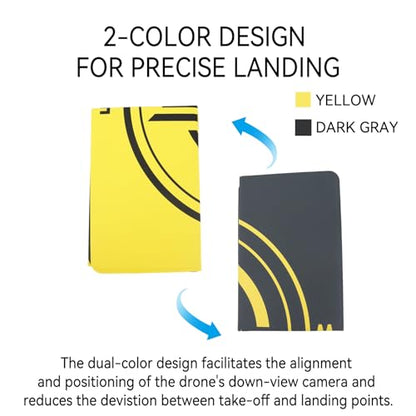 Drone Landing Pad, Universal Waterproof Portable Fast-Foldable Helipad for DJI Mini 5 Pro/4/3/2 SE/4K/DJI Neo/Flip/Mavic 3/RC Quadcopters (16.93inch/43cm)
