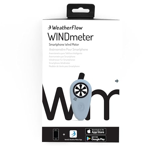 WeatherFlow - WINDmeter- A Wireless Pocket-Sized Anemometer That captures Highly Accurate Wind Measurements. Capture & Share Wind speeds & Direction with Accuracy and a Bluetooth Connection to apps.