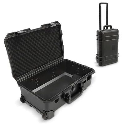 Waterproof Travel Camera Hard Case, Large, 22” x 14” x 9”, Black - color: Black