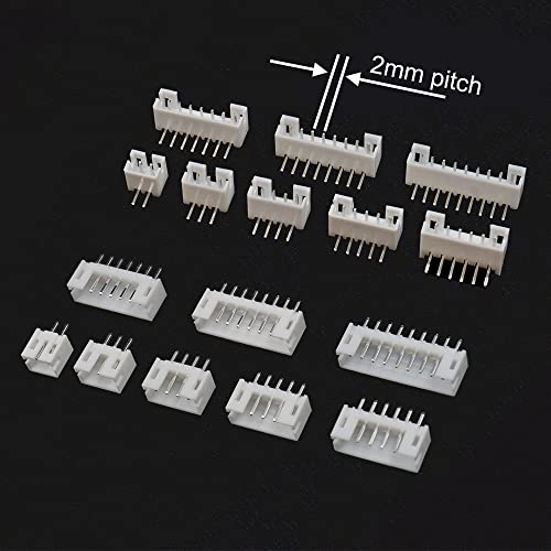 PH 2.0mm Connectors Sockets Cable Kit Compatible with JST-PH 2.0mm Pitch Connectors Wires Stemma