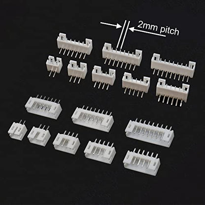 PH 2.0mm Connectors Sockets Cable Kit Compatible with JST-PH 2.0mm Pitch Connectors Wires Stemma