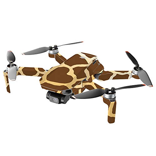 MIGHTY SKINS Compatible with DJI Mini 2 Portable Drone - Giraffe | Protective, Durable, and Unique Vinyl Decal wrap Cover | Easy to Apply, Remove, and Change Styles | Made in the USA - color: Giraffe