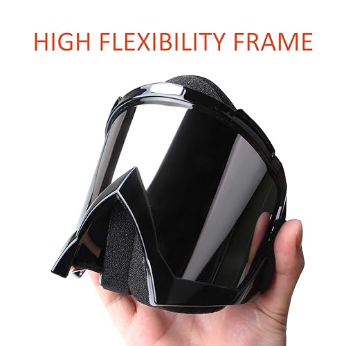Dirt Bike ATV Goggles 2 Pack - color: Spider Green Frame + Black Frame