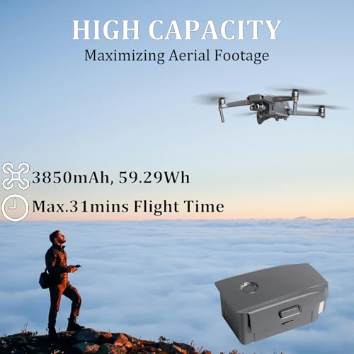 Mavic 2 Pro Battery, 3850mAh-15.4V Intelligent Flight Drone Battery Replacement for DJI Mavic 2 Pro/Zoom/Enterprise/Advanced - color: 1 Pack