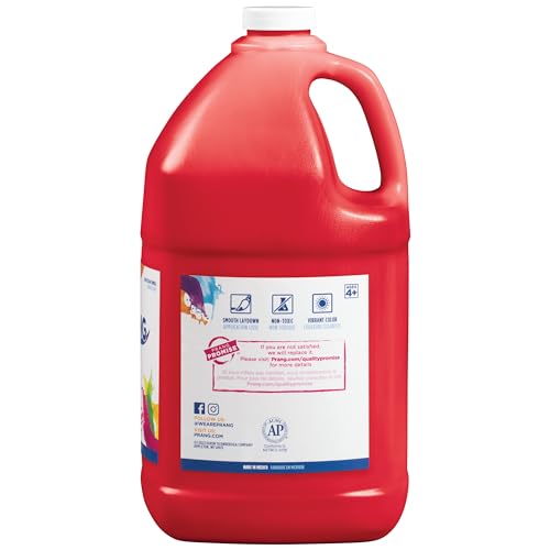 Prang Ready-to-Use Tempera Paint, Red, 1 Gal., 1 Count - color: Red, size: 1 Count (Pack of 1)