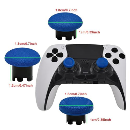 6-in-1 Interchangeable Thumbstick Caps for PS5 DualSense Edge Controller,Swappable Thumbsticks for PS5 Dualsense Controller, Thumbsticks Joysticks Kits Replacement for PS5 Dualsense Controller(Blue) - color: Blue