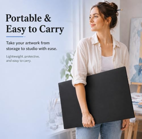 Diamond Art Portfolio Book 22"×16" (55cm×40cm), 30sleeves, A2, Clear - color: Clear