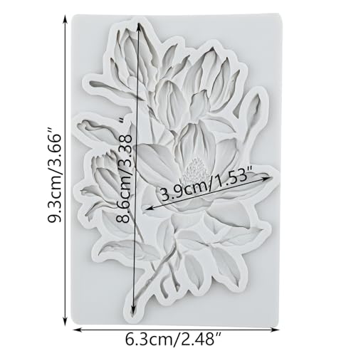 Flower Polymer Clay Mold Lily Flower Silicone Molds - color: Style D