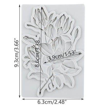 Flower Polymer Clay Mold Lily Flower Silicone Molds - color: Style D